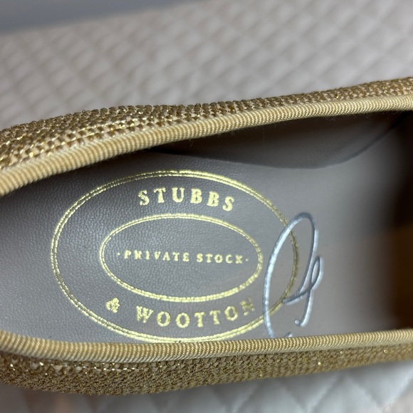 Stubbs & Wootton Private Stock Limited Edition Metallic Gold Loafer Size 7 - Picture 2 of 13